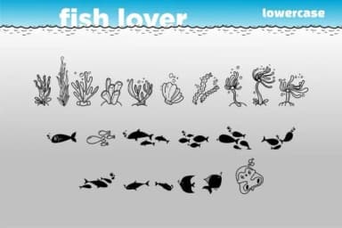 Fish Lover by Onoborgol — Dingbats Font — thumbnail 4