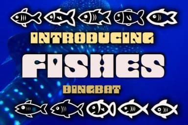 Fishes by vladimirnikolic — Dingbats Font — thumbnail 1