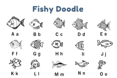 Fishy Doodle by Nun Sukhwan — Dingbats Font — thumbnail 5