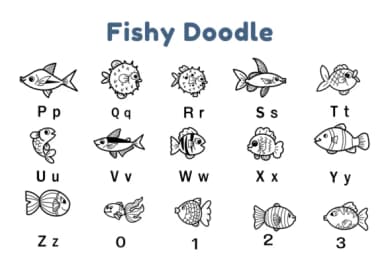 Fishy Doodle by Nun Sukhwan — Dingbats Font — thumbnail 6