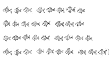 Fishyglyphs by Happy Bamboo — Dingbats Font — thumbnail 5
