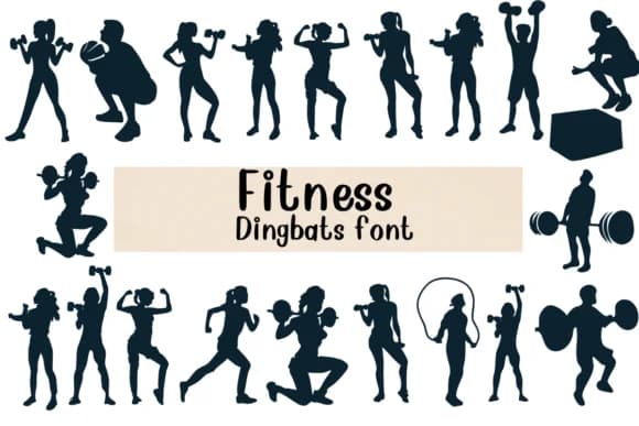 Fitness by Nongyao — Dingbats Font