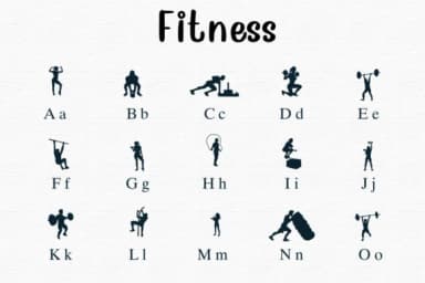 Fitness by Nongyao — Dingbats Font — thumbnail 2