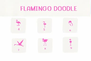 Flamingo Doodle by Ketsarin — Dingbats Font — thumbnail 4