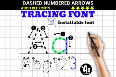 Flashcards Alphabet Template by AntarArt — Dingbats Font — thumbnail 6