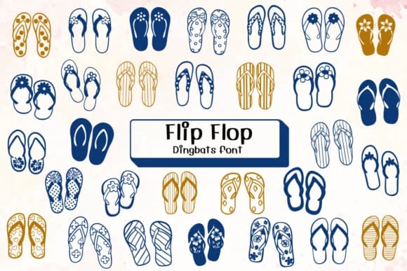 Flip Flop by Ketsarin — Dingbats Font