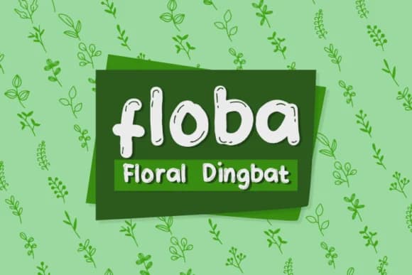 Floba by Letterayu — Dingbats Font