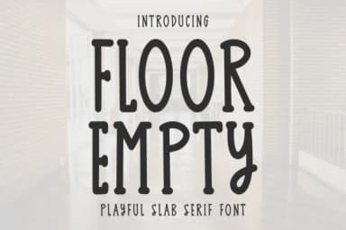 Floor Empty by Letterayu — Slab Serif Font — thumbnail 1