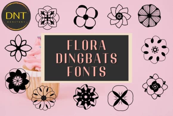 Flora by danita.kukkai — Dingbats Font