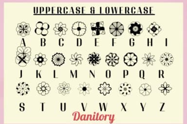 Flora by danita.kukkai — Dingbats Font — thumbnail 2