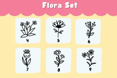 Flora Set by Natchuta — Dingbats Font — thumbnail 4