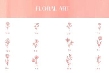 Floral Art by Heartcraft Atelier — Dingbats Font — thumbnail 3
