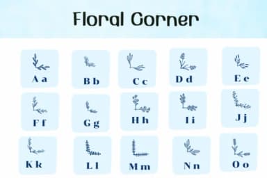 Floral Corner by Ketsarin — Dingbats Font — thumbnail 2