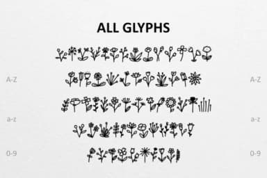 Floral Doodle by CrafterFonts — Dingbats Font — thumbnail 2