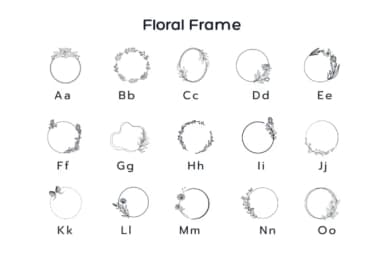 Floral Frame by Pui Art — Dingbats Font — thumbnail 7