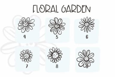 Floral Garden by Sirinart — Dingbats Font — thumbnail 4