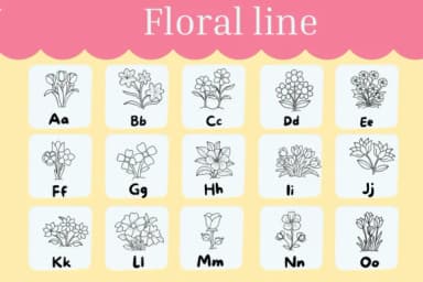 Floral Line by Natchuta — Dingbats Font — thumbnail 2