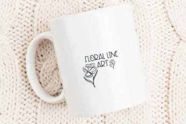 Floral Line Art by Sirinart — Dingbats Font — thumbnail 5