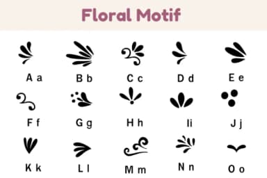 Floral Motif by Nun Sukhwan — Dingbats Font — thumbnail 2