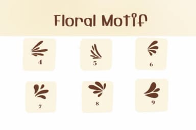 Floral Motif by Ketsarin — Dingbats Font — thumbnail 4