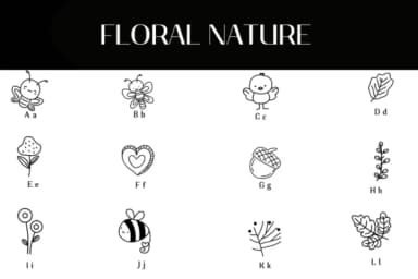 Floral Nature by Heartcraft Atelier — Dingbats Font — thumbnail 2