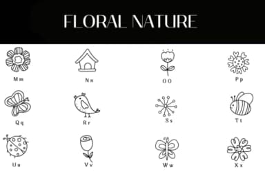 Floral Nature by Heartcraft Atelier — Dingbats Font — thumbnail 3