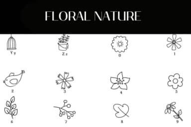 Floral Nature by Heartcraft Atelier — Dingbats Font — thumbnail 4