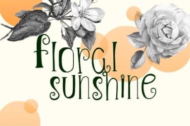 Floral Sunshine by PJ Fonttein — Slab Serif Font — thumbnail 1
