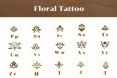 Floral Tattoo by Apiwat Type — Dingbats Font — thumbnail 3