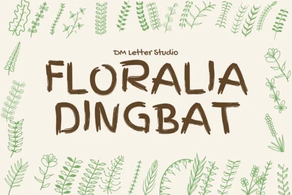 Floralia Dingbat by Sharon ( DmStudio ) — Dingbats Font