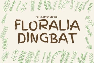 Floralia Dingbat by Sharon ( DmStudio ) — Dingbats Font — thumbnail 1