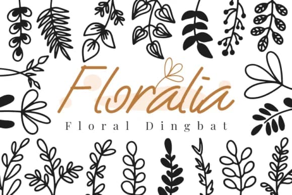 Floralia by Letterayu — Dingbats Font