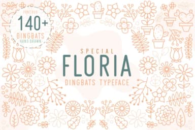 Floria by Kelik - 7NTypes — Dingbats Font — thumbnail 1