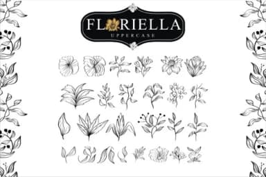 Floriella by edywiyonopp — Dingbats Font — thumbnail 2