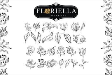 Floriella by edywiyonopp — Dingbats Font — thumbnail 3