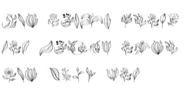 Floriella by edywiyonopp — Dingbats Font — thumbnail 5