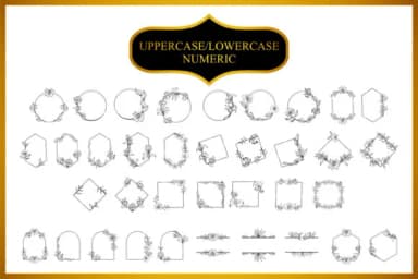 Florila Frame by edywiyonopp — Dingbats Font — thumbnail 2