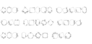 Florila Frame by edywiyonopp — Dingbats Font — thumbnail 6