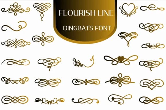Flourish Line by Heartcraft Atelier — Dingbats Font