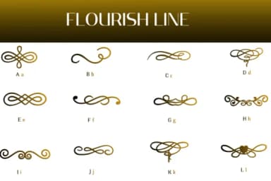 Flourish Line by Heartcraft Atelier — Dingbats Font — thumbnail 2