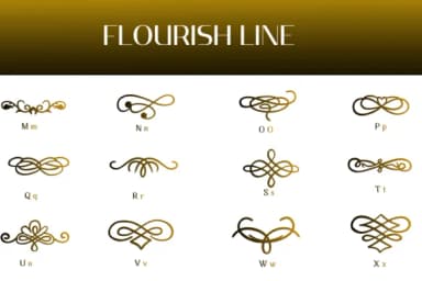 Flourish Line by Heartcraft Atelier — Dingbats Font — thumbnail 3