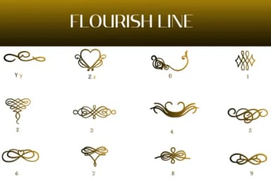 Flourish Line by Heartcraft Atelier — Dingbats Font — thumbnail 4