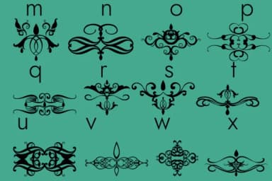 Flourishes, Dividers and Swirls by Minimalistartstudio — Dingbats Font — thumbnail 5