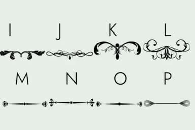 Flourishes Dividers and Swirls by Minimalistartstudio — Dingbats Font — thumbnail 2