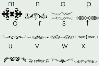Flourishes Dividers and Swirls by Minimalistartstudio — Dingbats Font — thumbnail 6