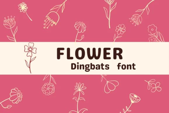 Flower by Sirinart — Dingbats Font