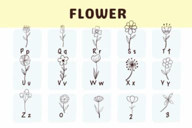 Flower by Sirinart — Dingbats Font — thumbnail 3