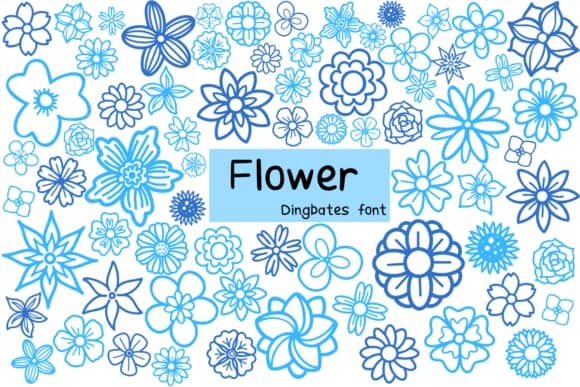 Flower by Chonada — Dingbats Font
