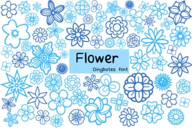 Flower by Chonada — Dingbats Font — thumbnail 1