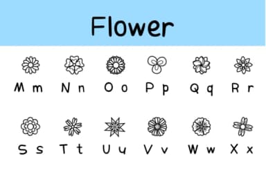 Flower by Chonada — Dingbats Font — thumbnail 3